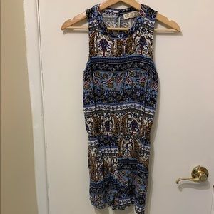 Pink Rose Sleeveless Romper